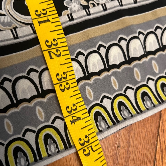 Laundry by Shelli Segal square neck blossom abstract print dress. 3/4 sleeve - Picture 14 of 16